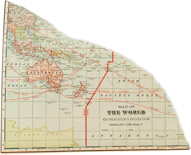 Scanned Weathered Map Scrap